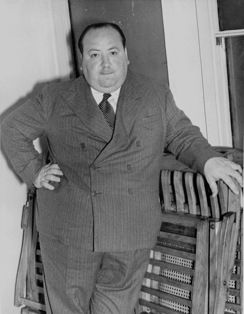 Alfred Hitchcock Black and White Photo Print