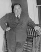 Alfred Hitchcock Black and White Photo Print