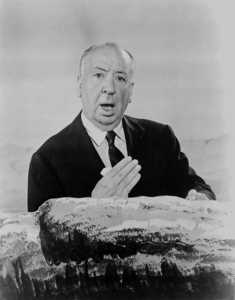 Alfred Hitchcock close up portrait photo print