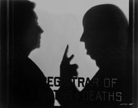 Hitchcock Alfred in Silhouette with a Lady Photo Print