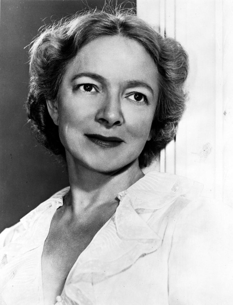A Portrait of Helen Hayes Photo Print showcasing classic cinema elegance.