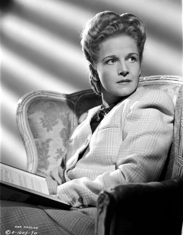 Ann Harding on a Blazer Couch Photo Print
