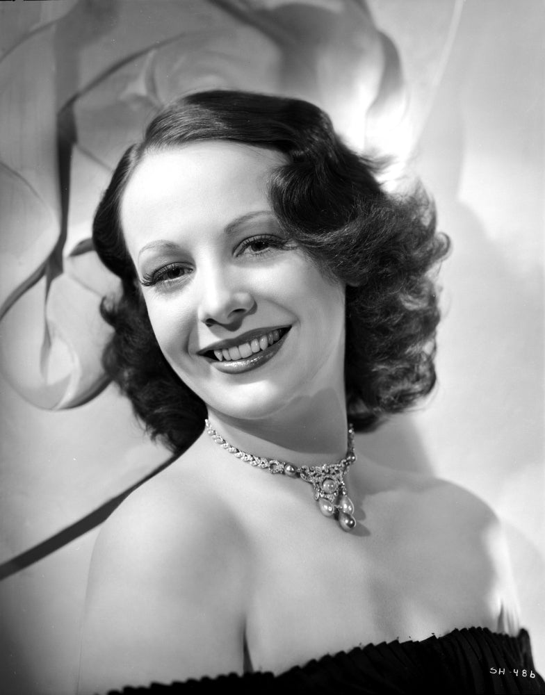 Signe Hasso smiling portrait photo print showcasing her charm.