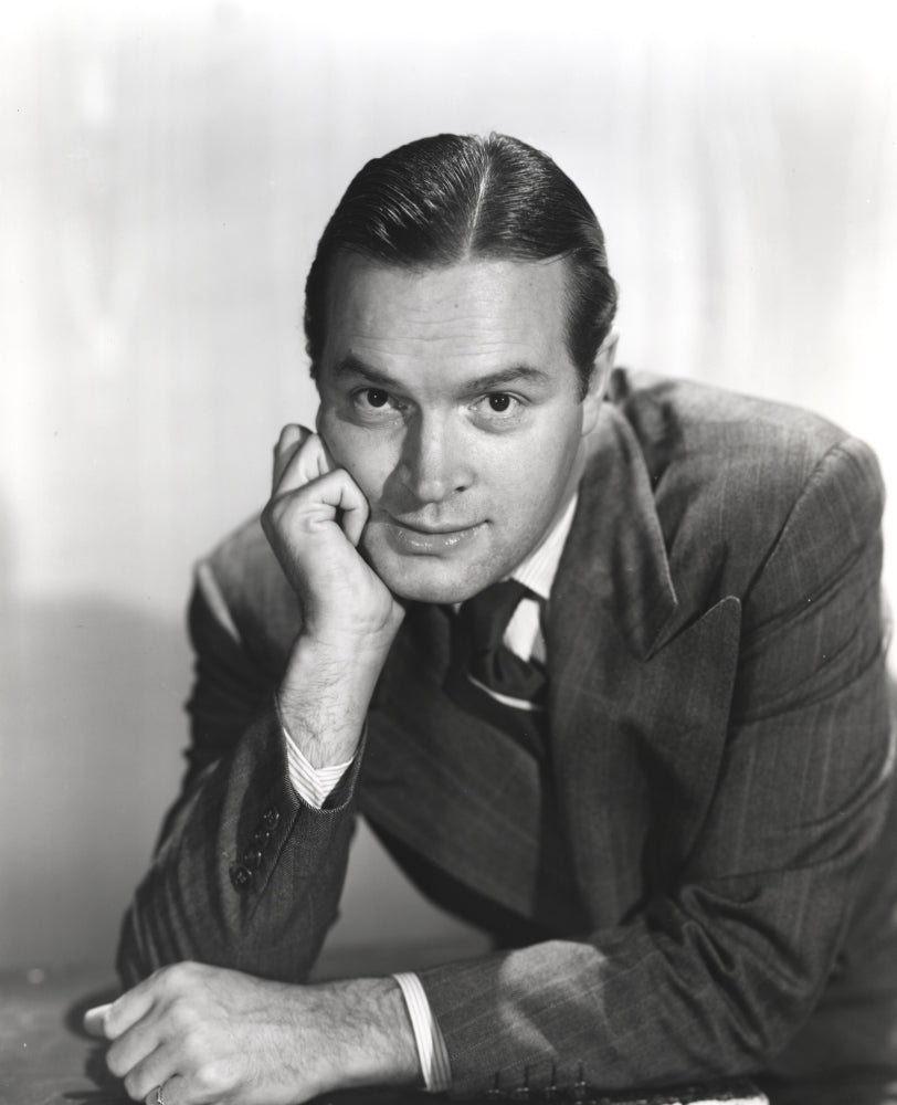 Bob Hope portrait photo print in formal suit with hand on face