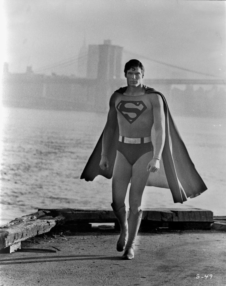 A Scene From Superman Photo Print showcasing iconic superhero imagery.
