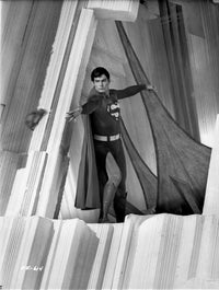 A Scene From Superman Photo Print showcasing iconic superhero imagery.