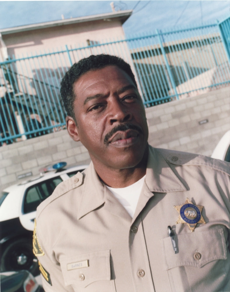 Ernie Hudson in police uniform photo print