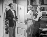 A scene from the movie Slightly Scarlet photo print.
