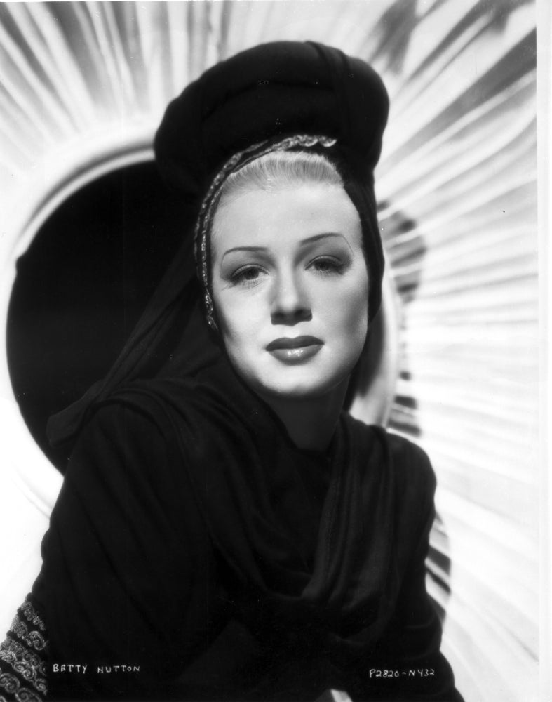 Betty Hutton Photo Print on Dark Background