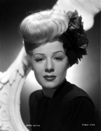Betty Hutton Dark Turtle Neck Top Portrait Photo Print
