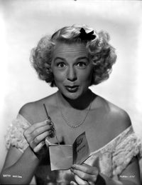 Betty Hutton in an off-shoulder dress - vintage photo print