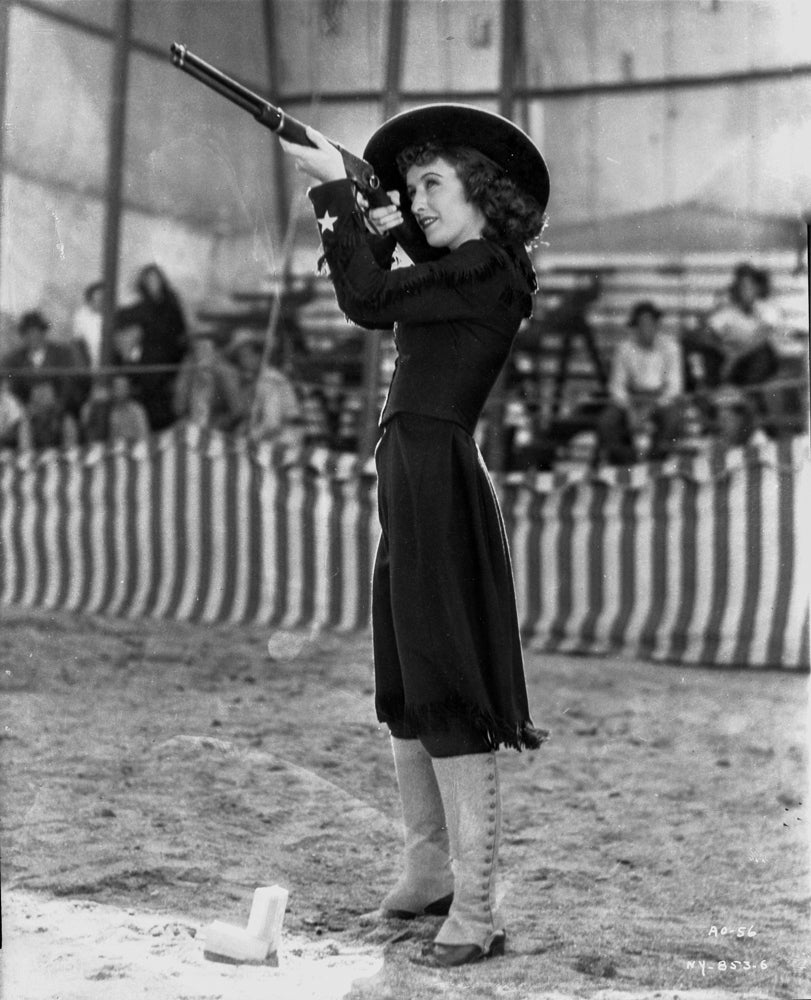 Annie Oakley Photo Print showcasing Western iconic scene.