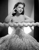 Martha Hyer Portrait Photo Print in Embroidered Tube Ball Gown