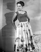 Martha Hyer Photo Print featuring iconic style on a printed skirt.