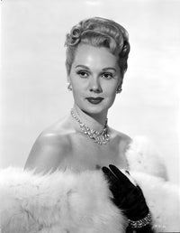 Adele Jergens fluffy cloth portrait photo print