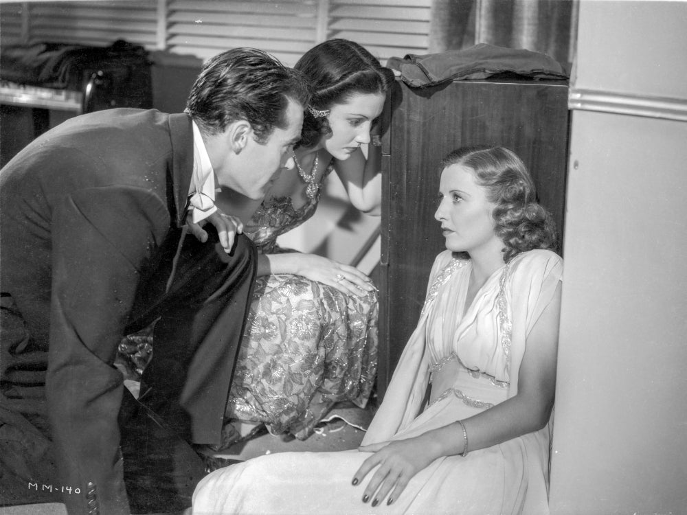 A Scene from The Mad Miss Manton Photo Print showcasing classic cinema.