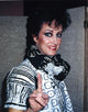 Jefferson Starship band member portrait photo print in black scarf and white dress.