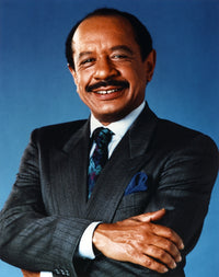 Jeffersons Portrait in Dark Blue Blazer and White Collar Shirt Photo Print