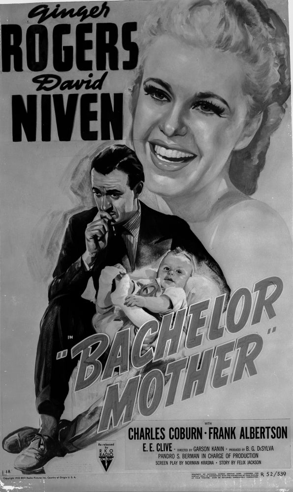 A Portrait From Bachelor Mother Photo Print showcasing classic cinema charm