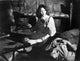 Jennifer Jones sitting photo print showcasing elegance and charm.