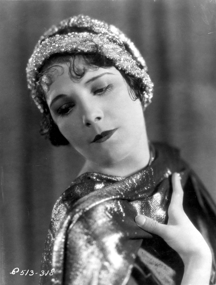 Leatrice Joy black and white portrait photo print with sequin headband.