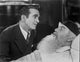 Al Jolson talking to a guy in the hospital photo print.