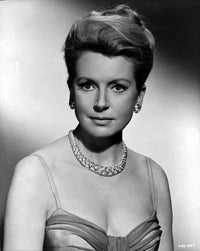 Deborah Kerr photo print with a spaghetti strap top and a smile