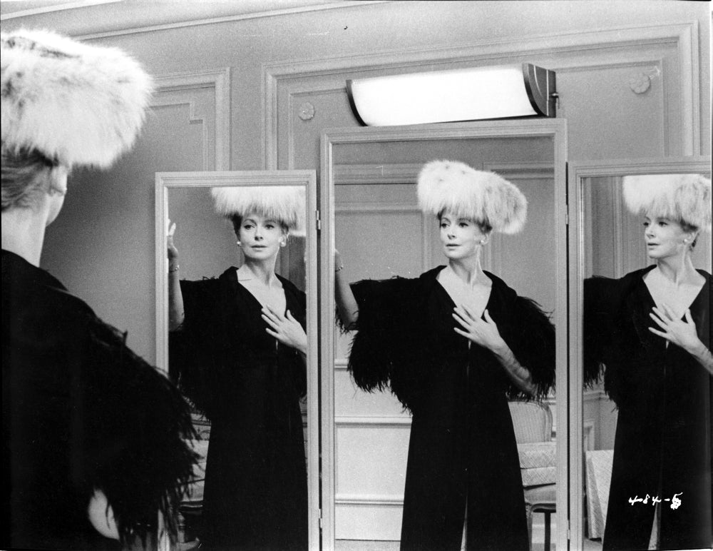 Deborah Kerr posed on three mirrors photo print