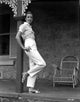Deborah Kerr Leaning on a Post Photo Print, classic Hollywood elegance