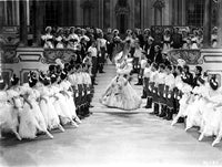 Miliza Korjus dancing with a crowd photo print