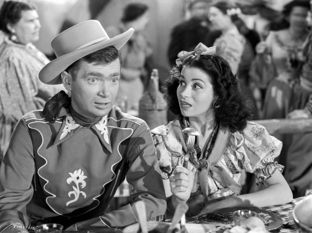 Photo print from They Met In Argentina showcasing classic cinema romance.