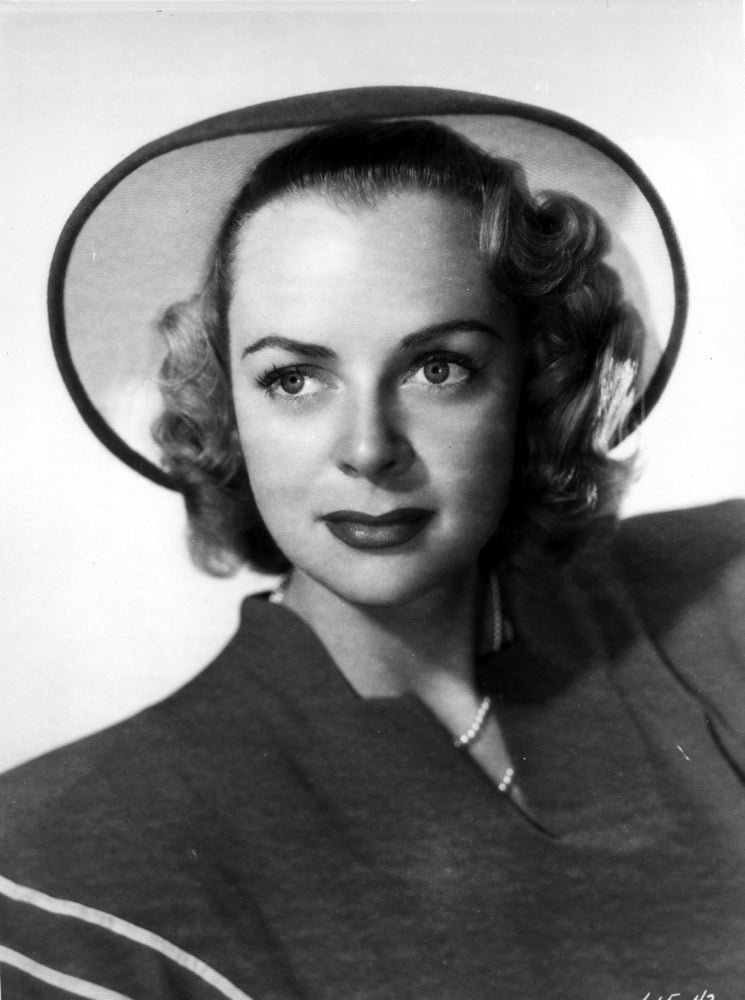 June Lockhart Portrait Photo Print in Leaning Dress Pose