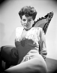 Marjorie Lord Reclining Pose Photo Print - Elegant vintage photography.