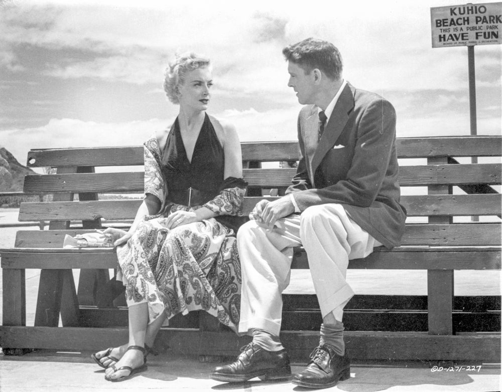 From Here To Eternity black and white photo print of a couple