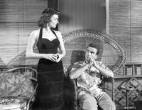 From Here To Eternity Woman in Black with Man Sitting Photo Print