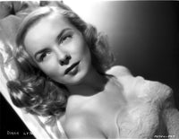 Diana Lynn posed photo print in an embroidered top.