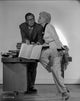 Born Yesterday Lady in White with Man Holding Book Photo Print