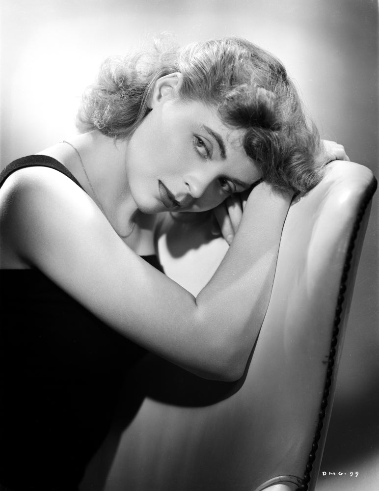 Dorothy McGuire leaning and posed photo print, capturing classic Hollywood elegance.