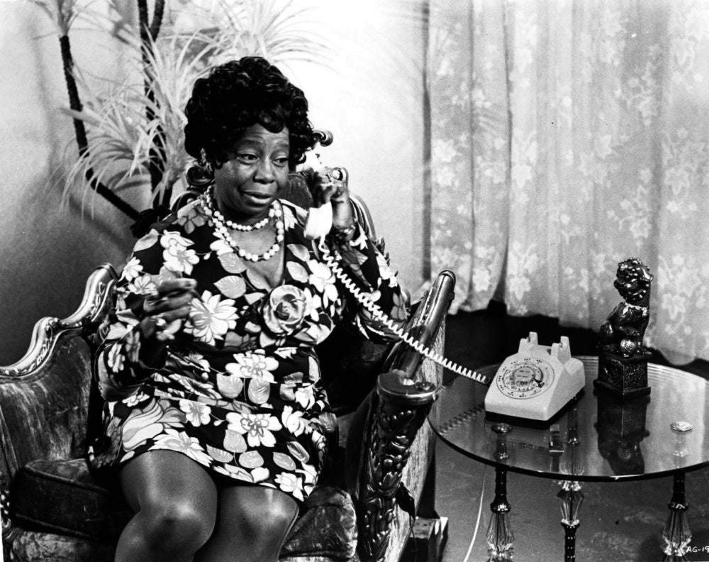 Butterfly McQueen taking a phone call photo print