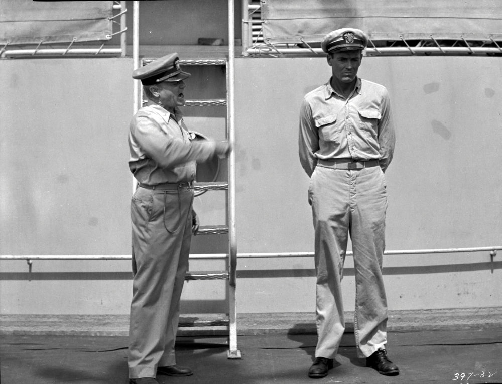 Mister Roberts Two Sailors Talking in Black and White Photo Print