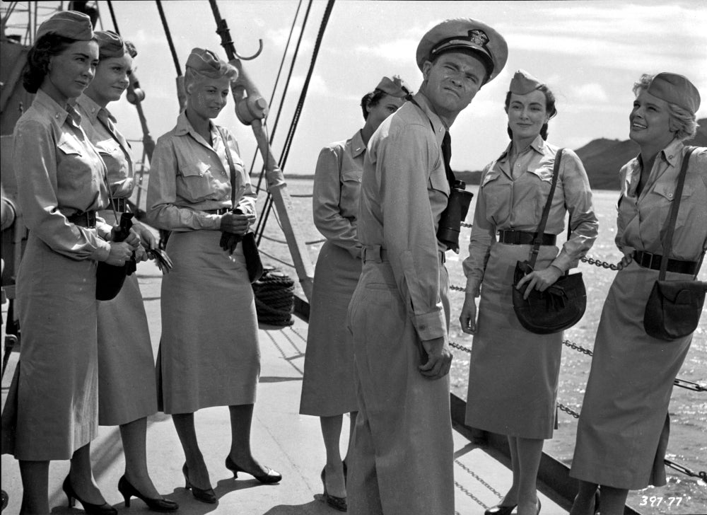 Mister Roberts Group Picture of Sailor in a Boat Photo Print