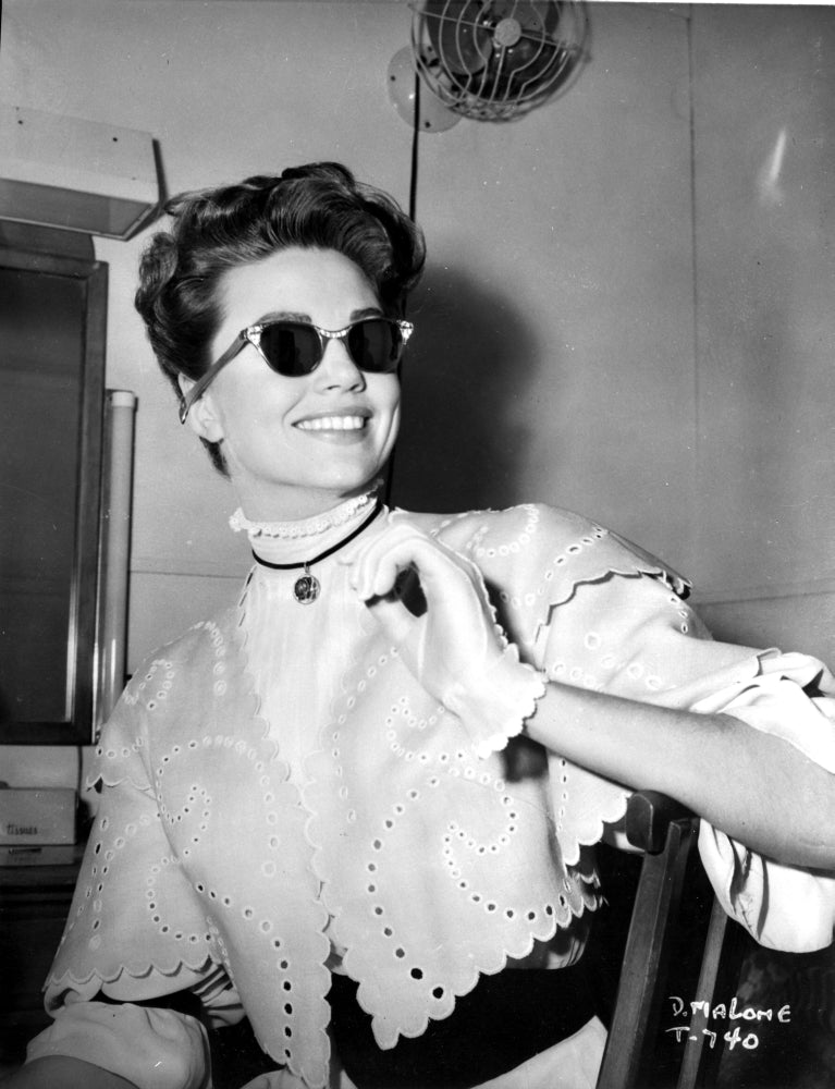 Dorothy Malone smiling photo print - classic Hollywood portrait.