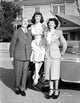 Dorothy Malone smiling with a man and a woman photo print
