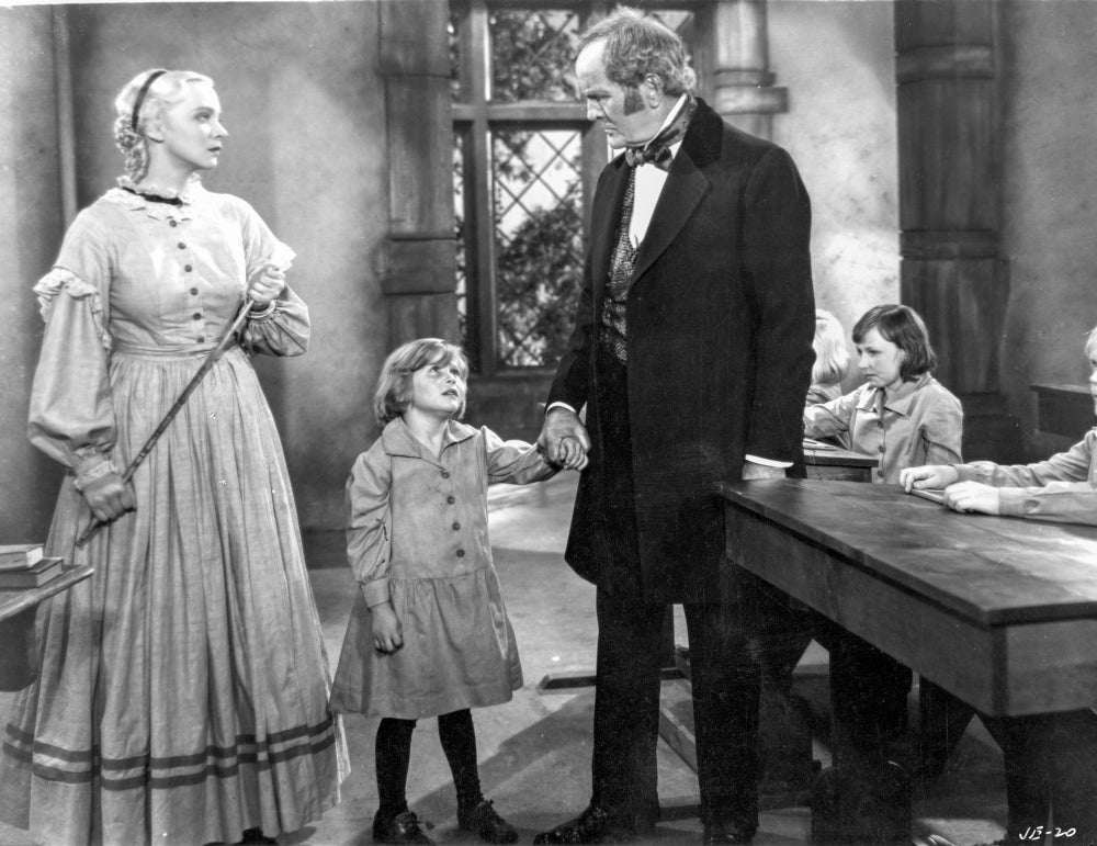Jane Eyre movie excerpt black and white photo print.