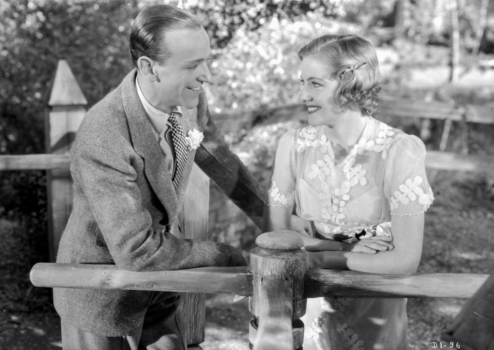 Damsel In Distress Black and White Photo Print featuring Gracie Allen and Jerry Halliday.