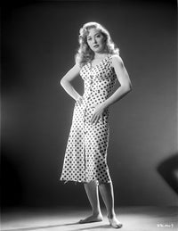 Adele Mara photo print with hand on waist, capturing classic elegance.