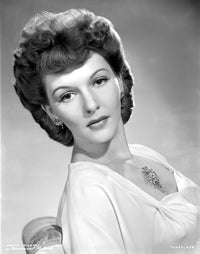 Mary Martin Leaning Portrait Photo Print showcasing classic theater elegance.
