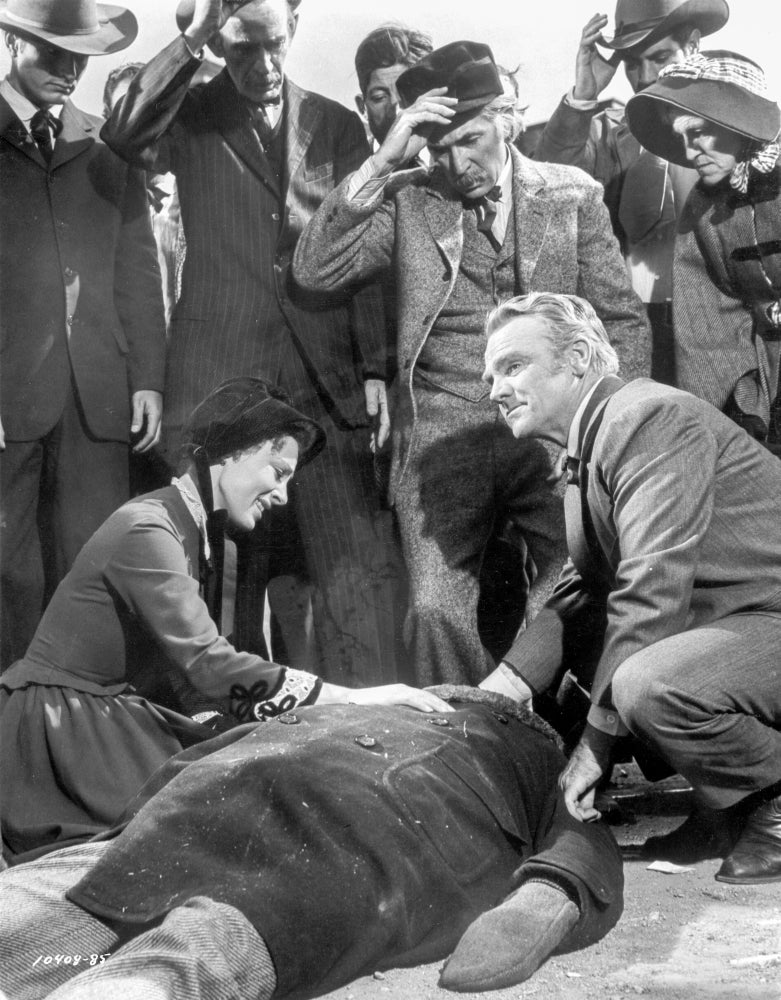 Run For Cover People Surrounds a Dead Man Photo Print