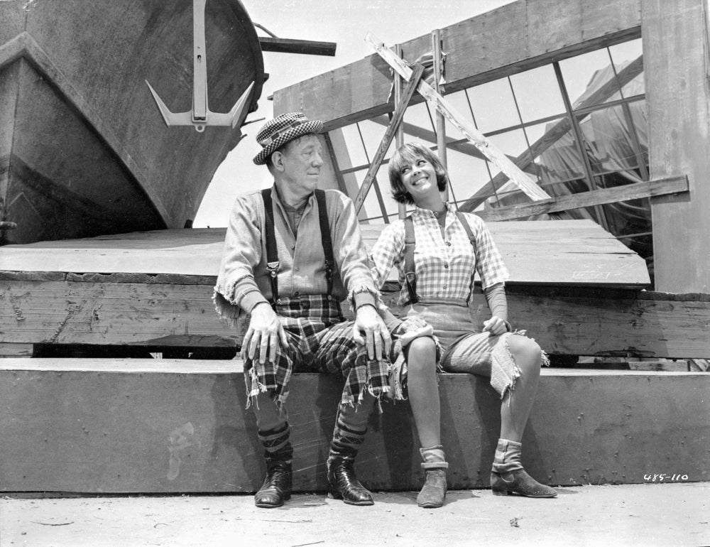 Inside Daisy Clover Talking in Black and White Photo Print
