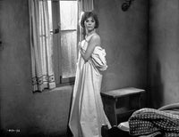 Inside Daisy Clover Photo Print featuring elegant pose in white dress.